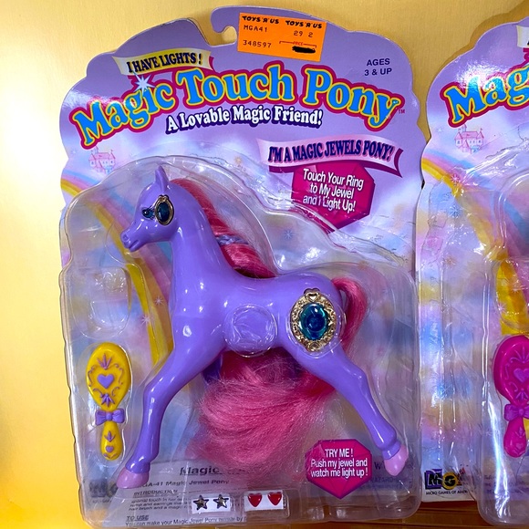 MAGIC TOUCH PONY VTG 90s MAGIC JEWELS PONIES, LIGHT UP & BLINK COLLECTION OF 4 - Picture 9 of 15